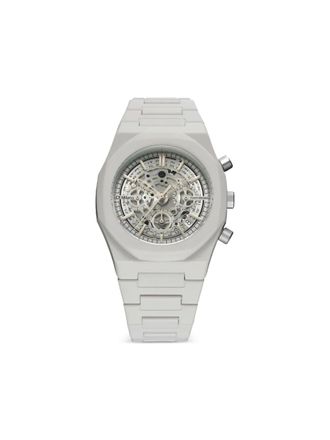 D1 Milano Polychrono 40.5mm - men - Polycarbonite/Mineral Glass - One Size - Grey