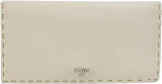 Fendi Pre-owned Lange portemonnee (bi-fold) - Dames - Vintage Accessoires - Beige - ONE Size - Vintage