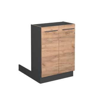 Vicco Isla De Cocina Fame-line, Roble Dorado, 60 Cm Sin Encimera