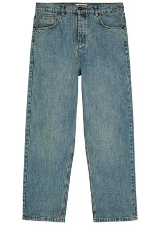 Wax London Felix Loose Straight-leg Jeans - Mid Blu - 32 (W32 / M)