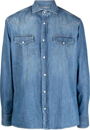 Brunello Cucinelli Button-up Cotton Denim Shirt
