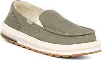 Sanuk Donna Mesa Slip-On Sneaker in Olive at Nordstrom, Size 11