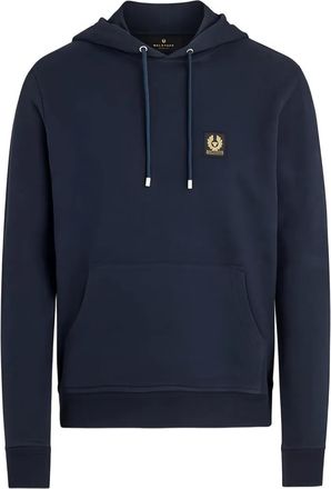 Belstaff Belstaff logo-patch hoodie - men - Cotton - M - Blue