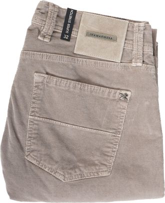 Sartoria Tramarossa Solid Corduroy Cotton Pants