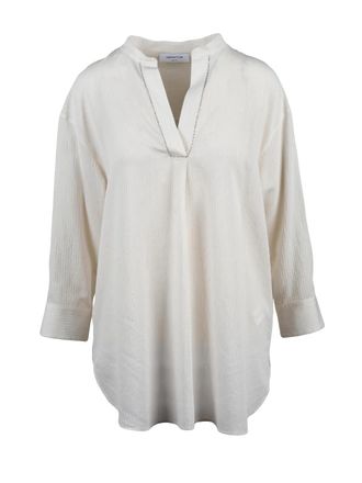 Fabiana Filippi White Viscose Polyamide Cotton Women Blouse