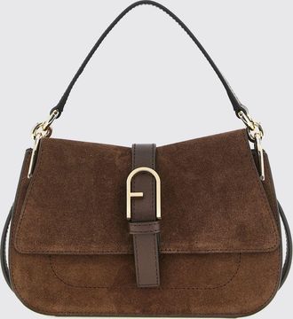 Furla Mini borsa a spalla Flow in pelle con tracolla regolabile