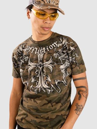 Affliction Jump T-Shirt grau
