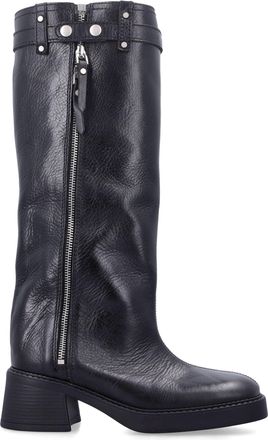 Miista Izolda Gradient-Finish Leather Mid-Calf Boots
