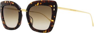Isabel Marant Womens Butterfly Sunglasses IM0083GS 2IKHA Havana/Gold 53mm