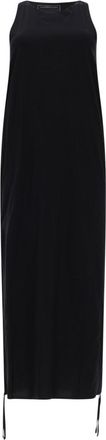 Yohji Yamamoto Neutrals Racer Cinch Sleeveless Midi Dress