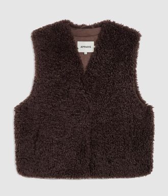 Apparis Veste Lyle Bouclette Brown