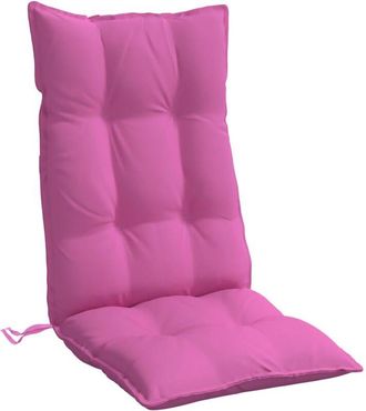 vidaXL Vidaxl - Cojines para silla con respaldo alto 4 uds tela Oxford rosa