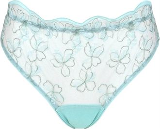 Huit Womens Lettre Damour Tanga Panty In Ciel