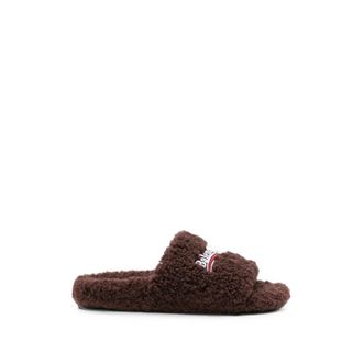 Balenciaga Furry Open Slides