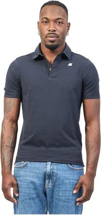 K-Way Polo Vincelle Light Stretch Jersey - Heren - Polos - Blauw - S - Tops