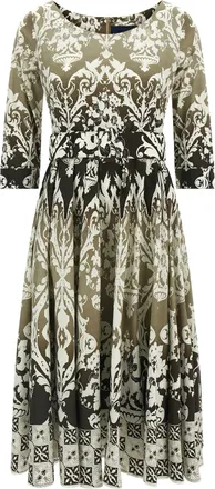Samantha Sung Multicolor Cotton Midi Womens Dress
