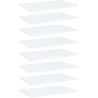 vidaXL Estantes Para Estanter&iacute;a 8 Uds Contrachapada Blanco 60x40x1,5cm Vidaxl
