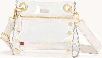 Hammitt Hammitt Tony Clear Calla Lily White Brushed Gold Sml