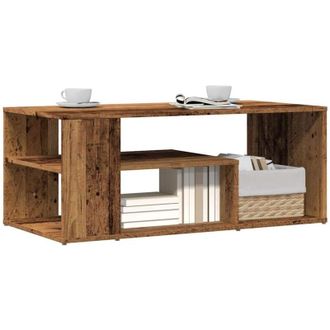 vidaXL Tavolino Salotto Legno Vecchio 100x50x40 cm Legno Multistrato vidaXL