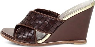 Loriblu Sandali con zeppa 100mm - Marrone