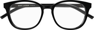 Saint Laurent SLM111001 Round Full Rim Eyeglasses - Black