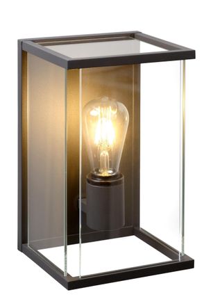 Lucide CLAIRE Dimmable Stylish Outdoor D&eacute;cor Vintage Wall Light 1xE27 in Black