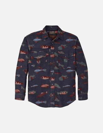 Filson Mens Filson Alaskan Guide Shirt - Fish Decoy Navy - Size: Regular/36