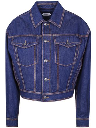 Versace Jacket Denim Blouson Denim Rinsed Denim