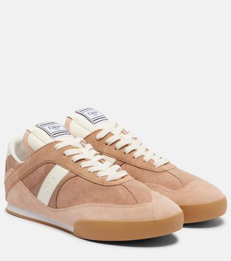 Chlo&eacute; Chloe Kick suede and leather sneakers