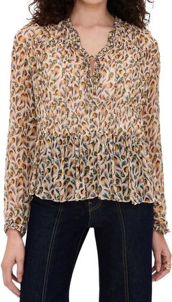 Ulla Johnson Robbie Silk Blouse In Swan