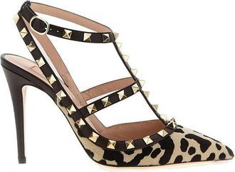 Valentino Garavani Brown Calfskin High Heel Womens Pumps