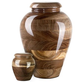 OEM Urna Funeraria De Madera De Nogal Urna Funeraria De Madera De Nogal Natural