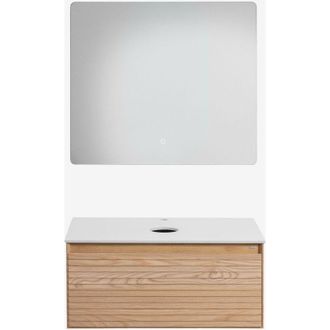 Sklum Sklum - Conjunto De Mueble De Ba&ntilde;o En Madera De Fresno Tedrik