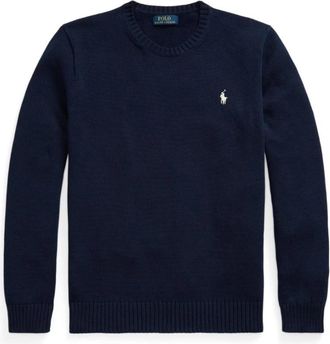 Polo Ralph Lauren Maglione Pony ricamato - Heren - Ronde hals truien - Blauw - XL - Truien & Vesten