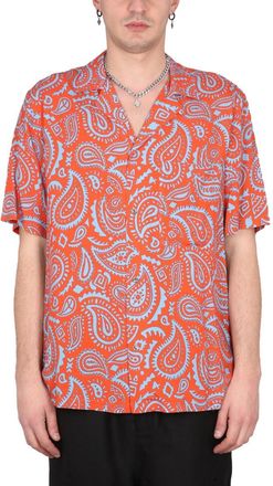 Marcelo Burlon Paisley Hawaii Shirt - Red