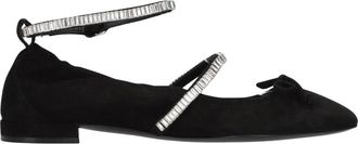 Stuart Weitzman Stefanie Ballet Flat - Dames - Ballerinas - Zwart - 37 1/2 EU - Leer - Schoenen
