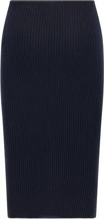 Courr&egrave;ges Loop Rib Knit Skirt - Navy