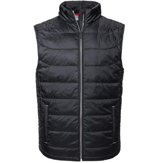Russell Athletic Russell Heren Nano Gewatteerde Bodywarmer (Zwart)