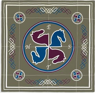H&eacute;st Foulard in Seta - - Accessories - Donna - Multicolore - ONE SIZE