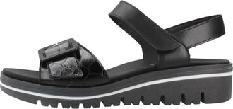 PieSanto 260774 Sandalia - Dames - Sleehakken - Zwart - 36 EU - Leer - Schoenen
