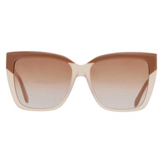 Ferragamo Brown Cat Eye Ladies Sunglasses SF1102S 261 58
