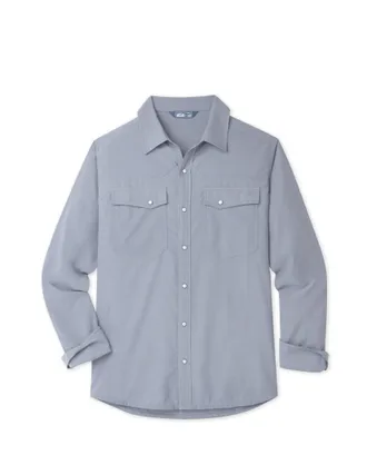 Stio | Mens Eddy Shirt Long Sleeve, Size Extra Extra Extra Large in Folkstone Grey Heather