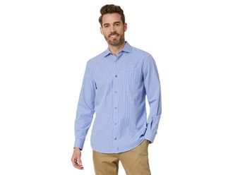 Johnnie-O Crawford Top Shelf Woven Mens Clothing Lake : LG, Cotton