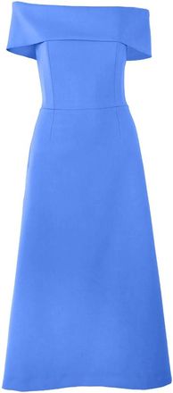 Carolina Herrera Off-shoulder A-line Midi Dress