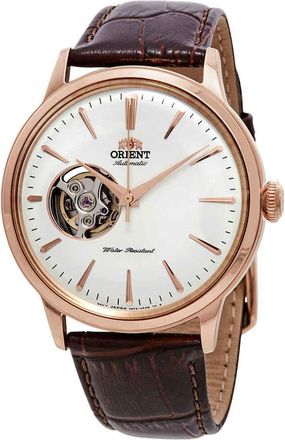 Orient Classic Open Heart Automatic White Dial Mens Watch RA-AG0001S10B
