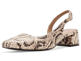 Naturalizer Jayla High Womens Heels Beige Snake : 9.5 WW (E), Leather