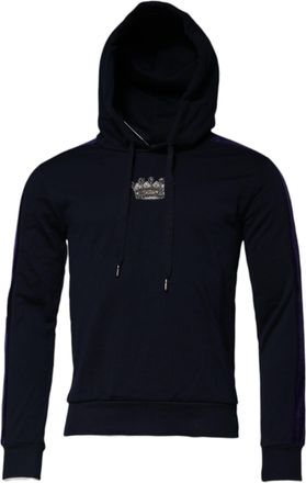 Dolce & Gabbana Kroon Versierde Hoodie Sweatshirt