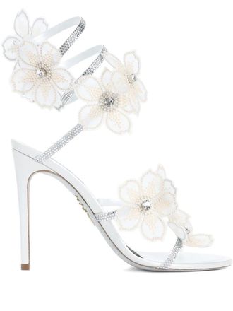 Rene Caovilla 105mm Floriane sandals - Neutrals