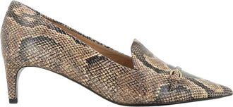 Del Carlo Pumps met gespdetails en puntige neus - Dames - Pumps - Beige - 37 EU - Leer - Schoenen