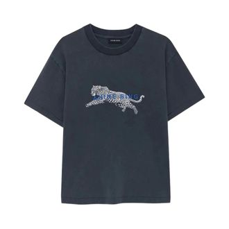 Anine Bing Tops, Dames, Zwart, XS, Katoen, Cade Tee